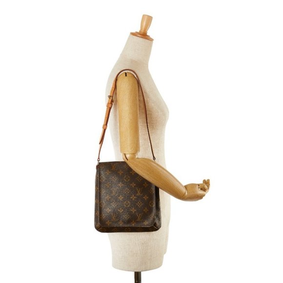 Louis Vuitton Monogram Musette Salsa Short Shoulder Bag M51258 Brown PVC Leat... - Picture 10 of 10
